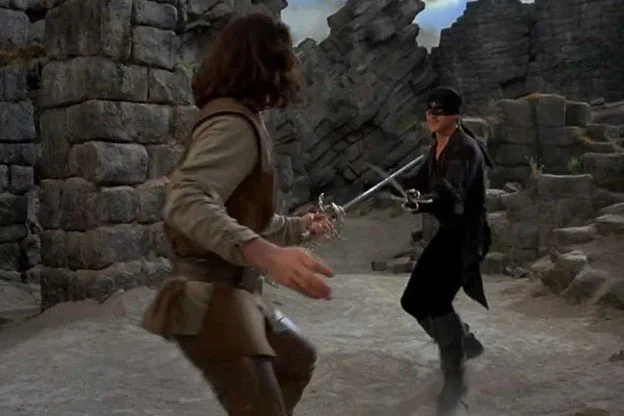 Iñigo Montolla y Wesly batiendose en duelo en los acantilados de la locura